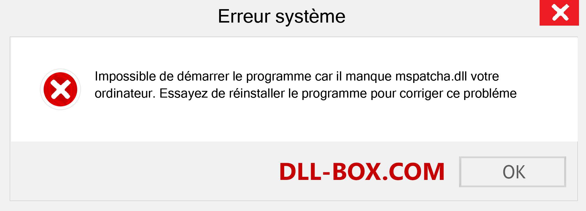 Le fichier mspatcha.dll est manquant ?. Télécharger pour Windows 7, 8, 10 - Correction de l'erreur manquante mspatcha dll sur Windows, photos, images